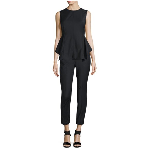 Theory Kalsing Continuous Peplum Top, Black szS - Picture 15 of 15
